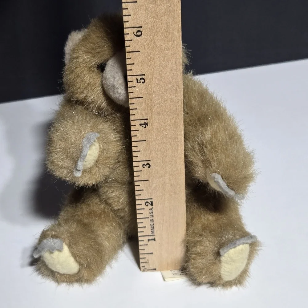VTG‎ BROWN TEDDY BEAR PLUSH Stuffed Animal Jointed TOY K&M INTERNATIONAL 1992